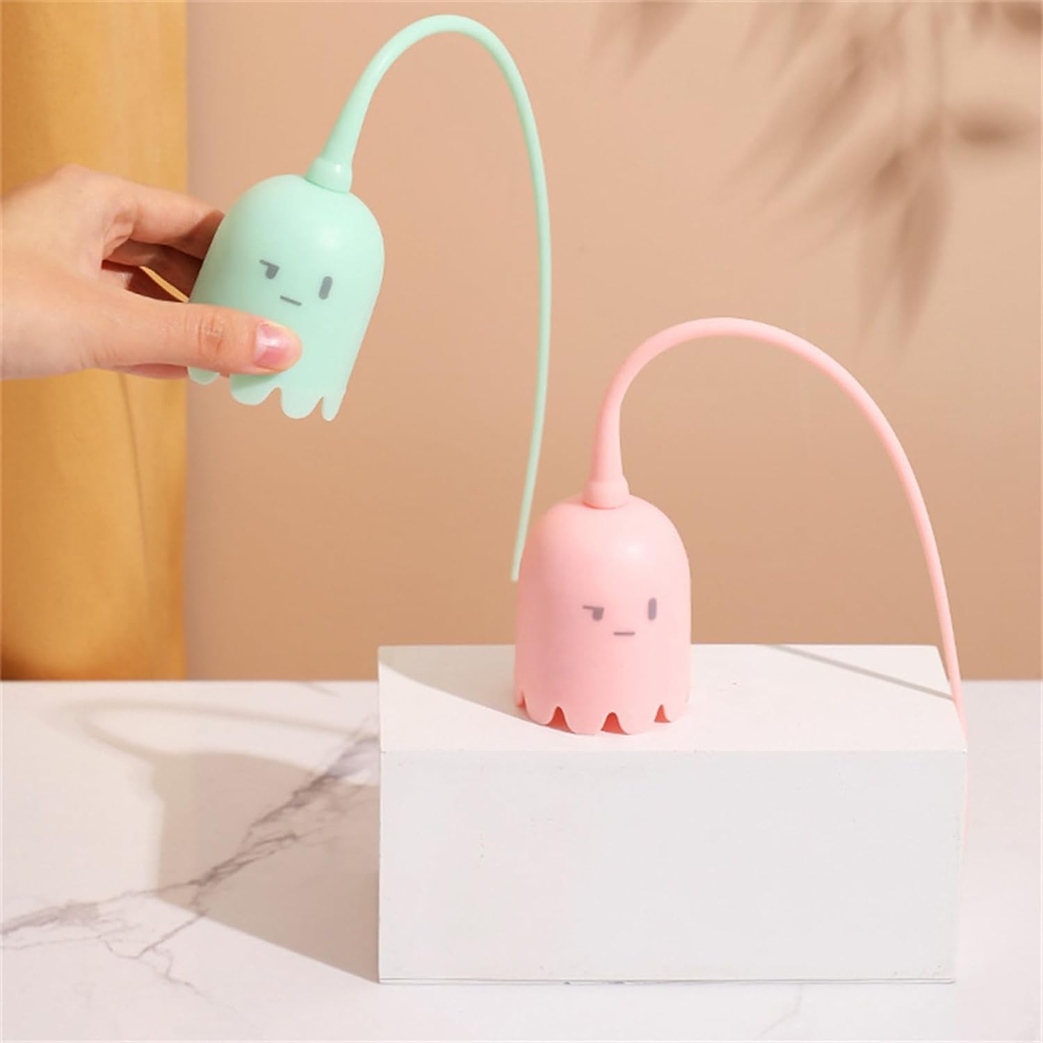 Automatic Silicone Tail Cat Teaser Toy – 2-in-1 Play