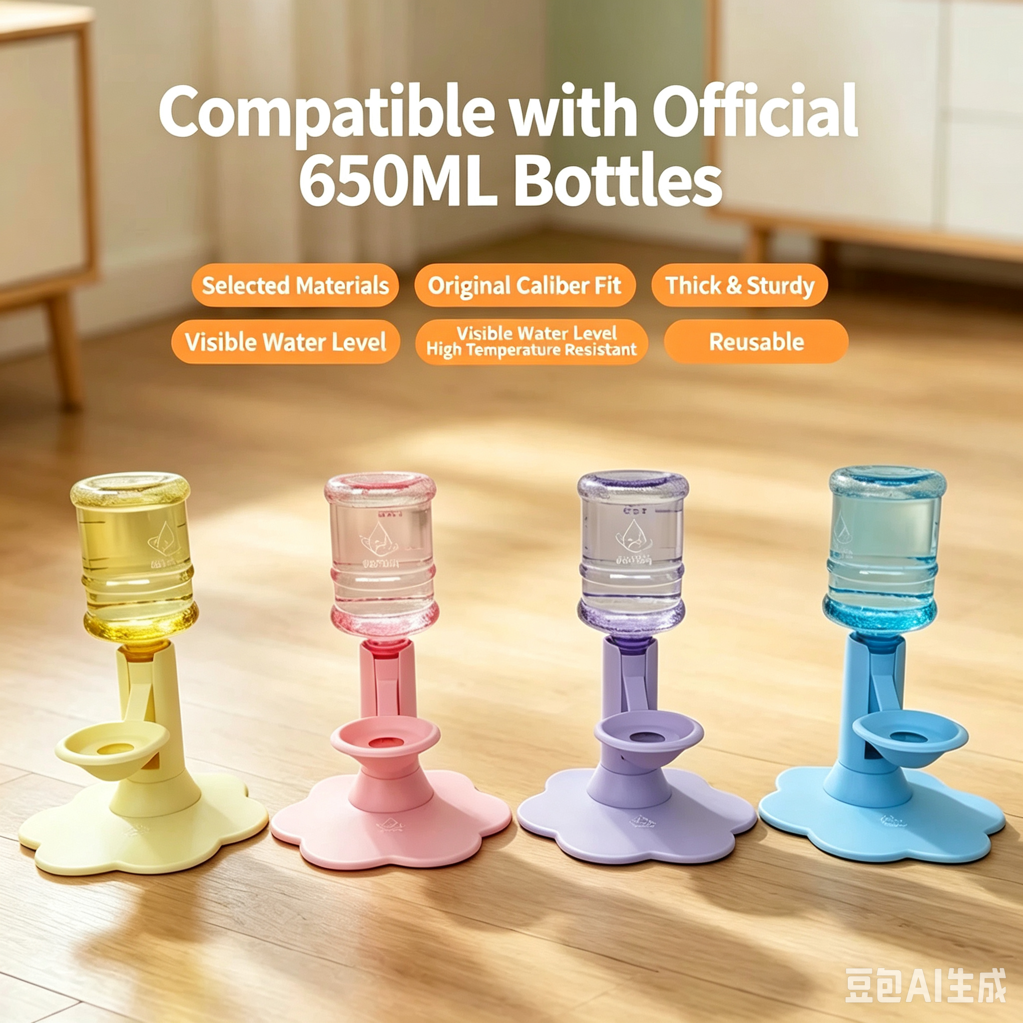 Gravity Pet Water Dispenser Stand – With or Without Bottle