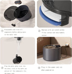 Round Pet Water Fountain with Filter Option – Black or White