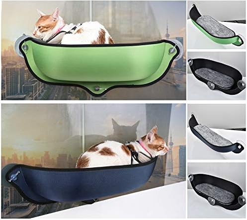 Khaki Car Window Perch Hammock for Pets