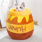 Honey Pot Cat Cave Bed with Cushion – 2 Sizes