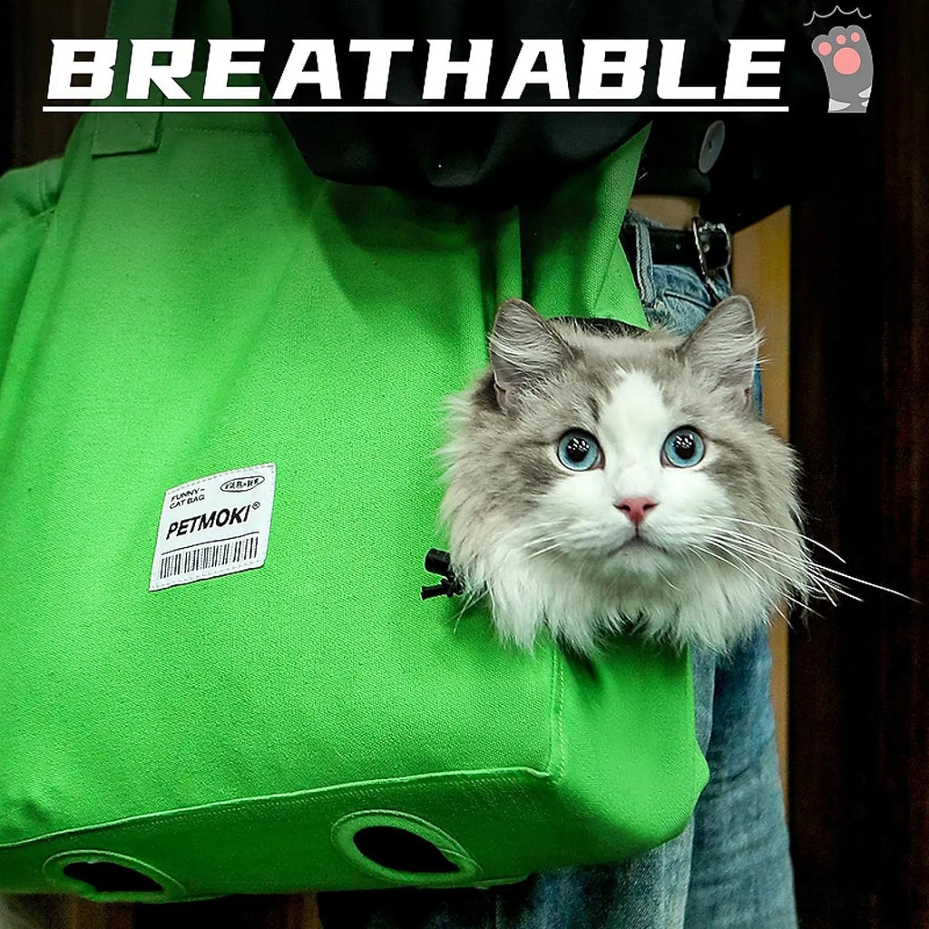 Portable Cat Carrier Bag in Yellow or Green