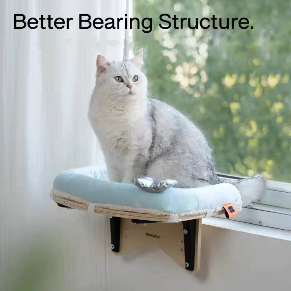 Adjustable Window Sill Cat Perch with Soft Cover – 9 Styles