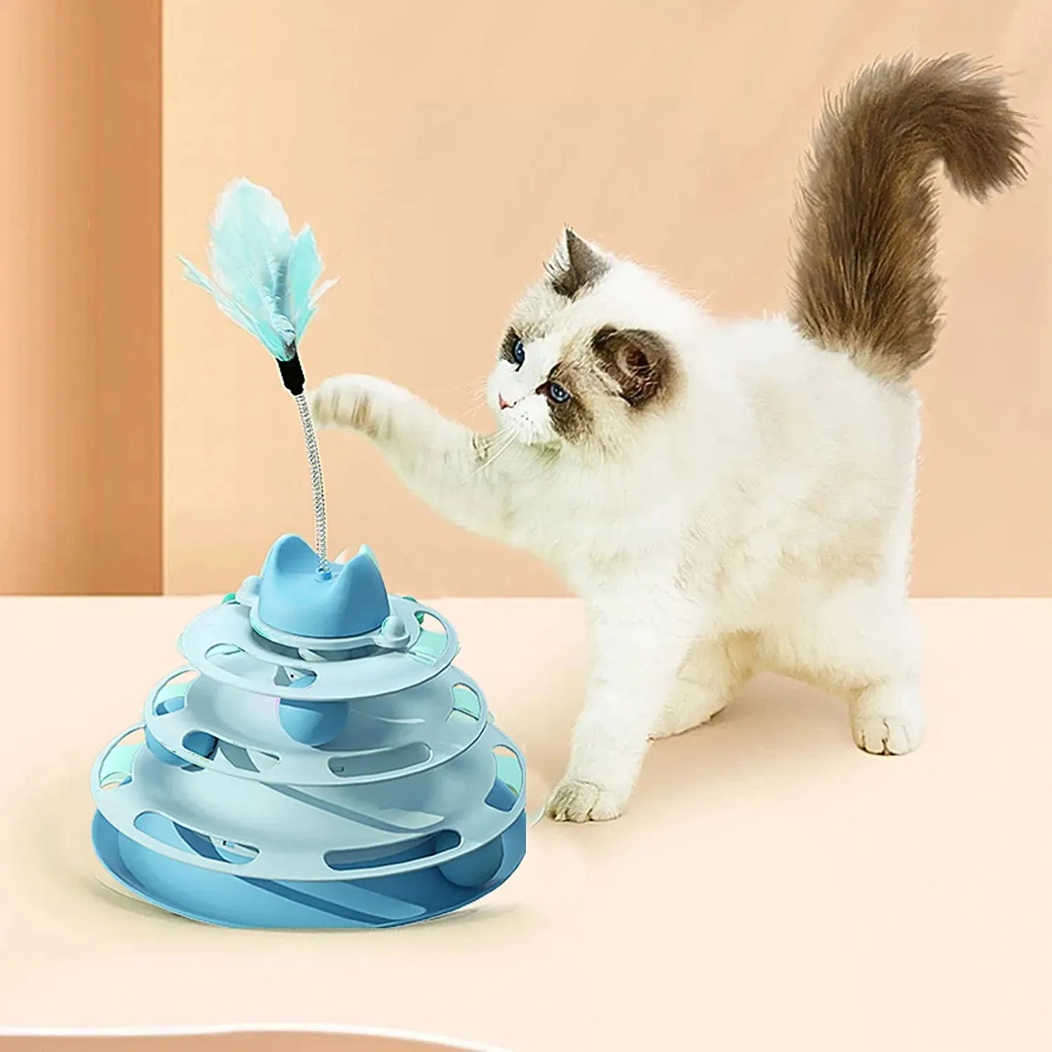 Circular Track Ball Cat Toy – 3 Colors