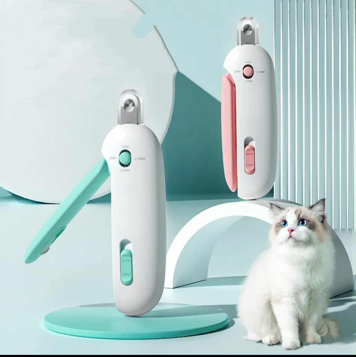 Adjustable-Guard Pet Nail Clippers – 2 Colors