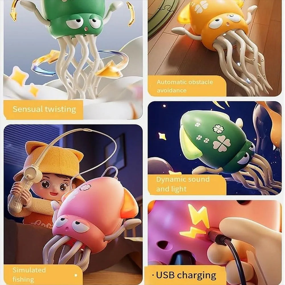 Dancing Electronic Squid Toy with Obstacle Avoidance – 3 Colors