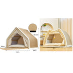 Modular Wooden Cat Scratcher House & Pads – L or XL