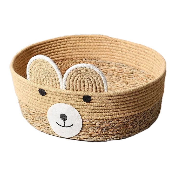 Handwoven Cotton Rope Cat Basket Bed with Teaser – 10 Designs