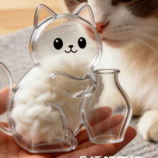 Magnetic Cat Whisker Keepsake Holder with Mini Vase