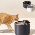 Round Pet Water Fountain with Filter Option – Black or White