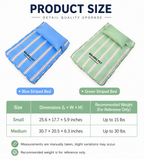 Striped Pet Mattress Bed with Pillow – S or M