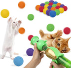 Foam Ball Launcher Set for Interactive Cat Play