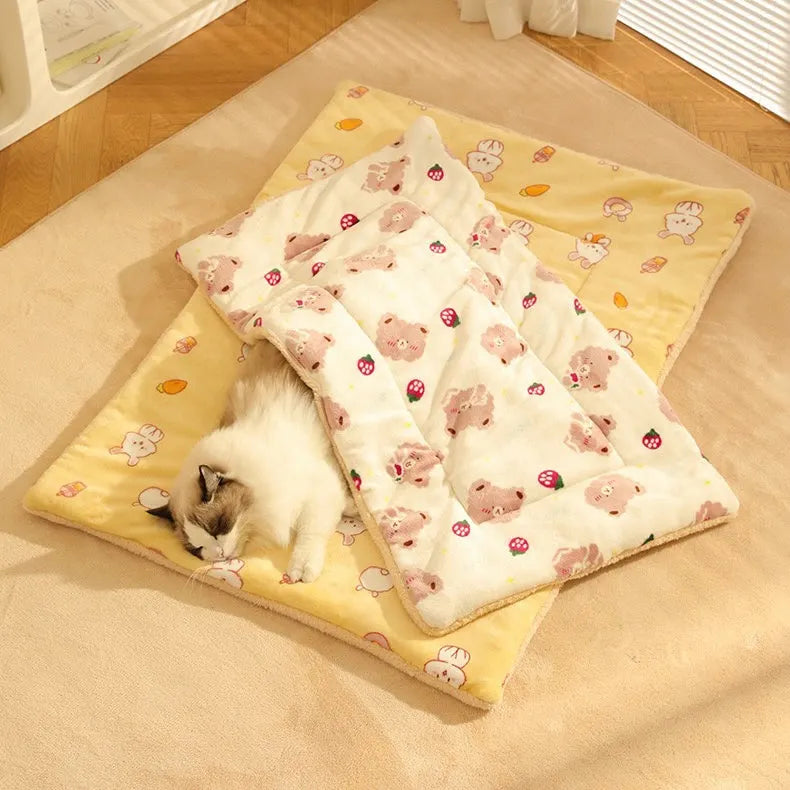 Cat Blanket in 3 Patterns & 6 Sizes