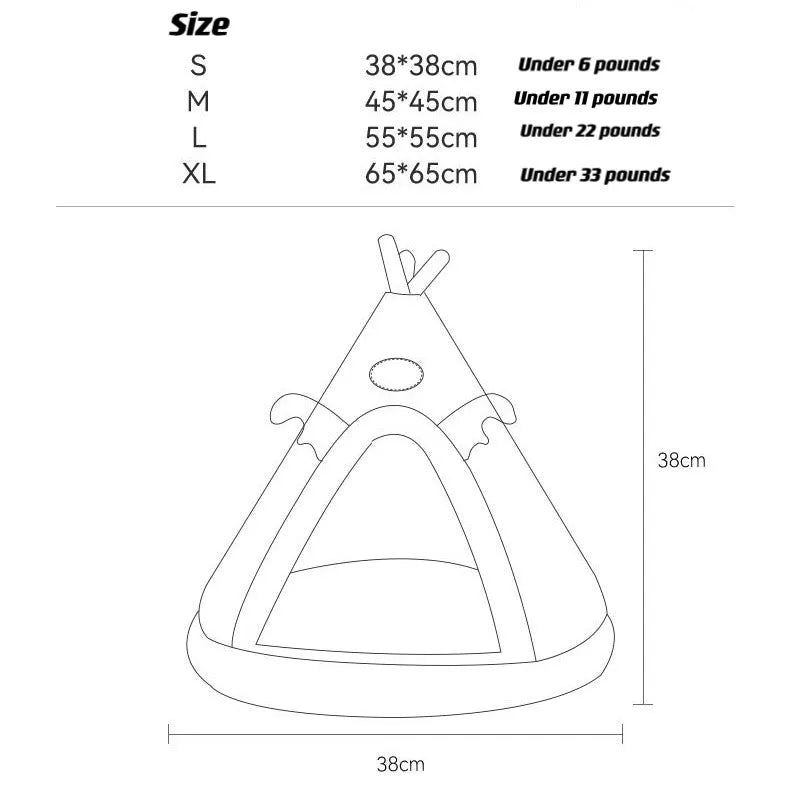 Indoor Cat Tent Nest Bed – 6 Styles & 4 Sizes