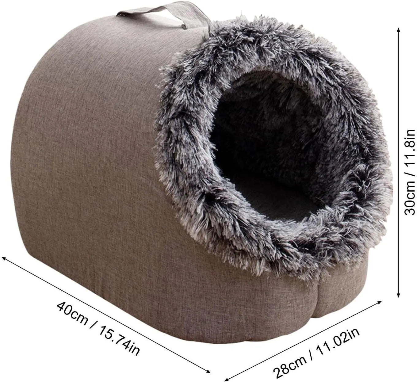 Warm Enclosed Pet House for Cats & Small Dogs – M or L