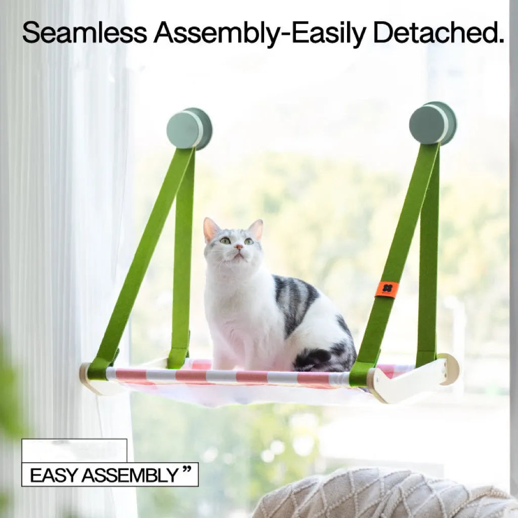 Suspended Cat Window Hammock with Adjustable Straps – 2 Colors