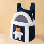 Plush Winter Pet Carrier Backpack – 6 Styles, 2 Sizes