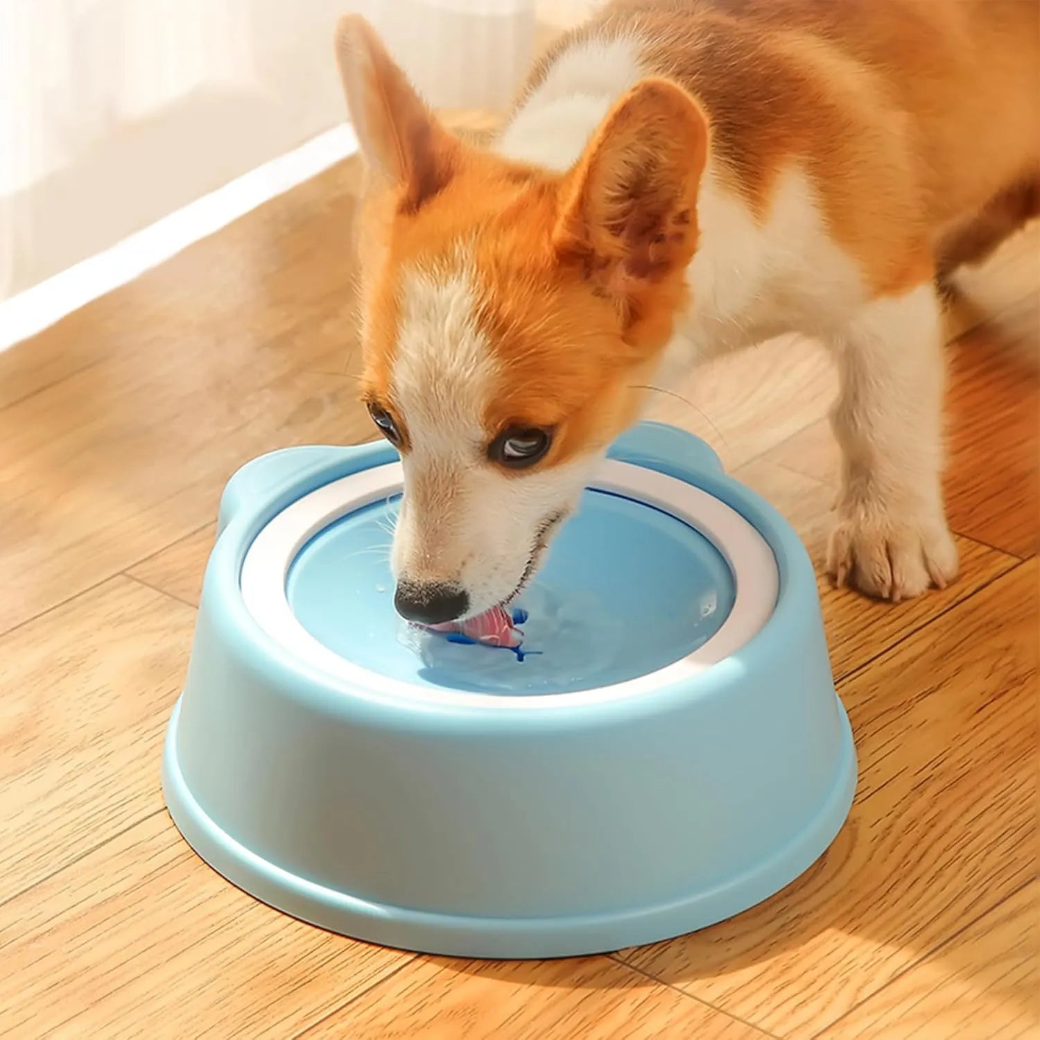 Reduced-Spill Pet Water Bowl – 4 Colors