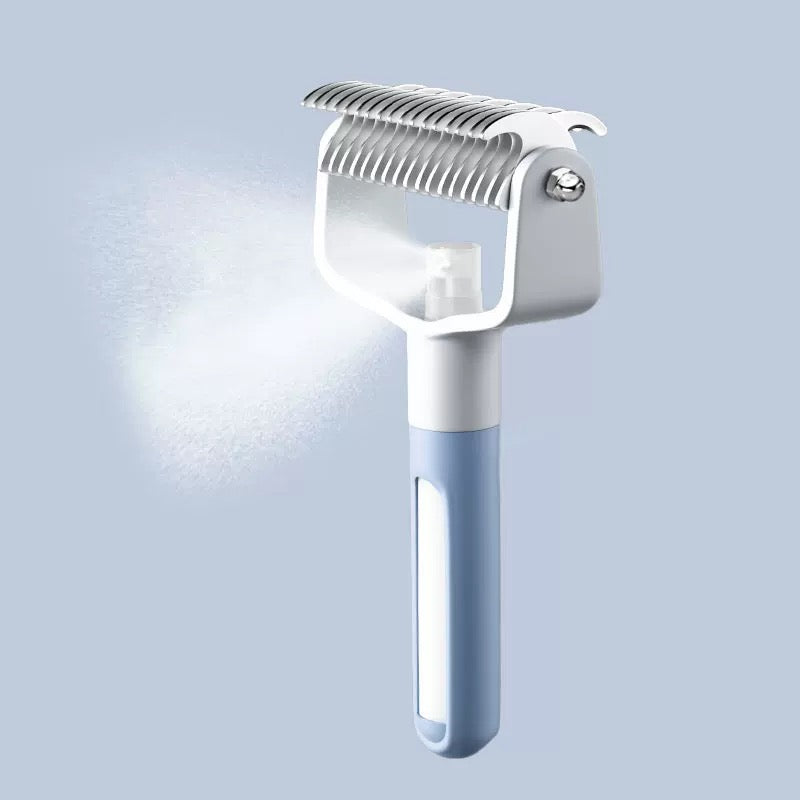Pet Deshedding Comb with Mist Spray – 3 Colors