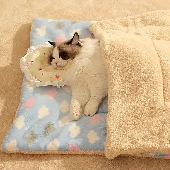 Cat Blanket in 3 Patterns & 6 Sizes