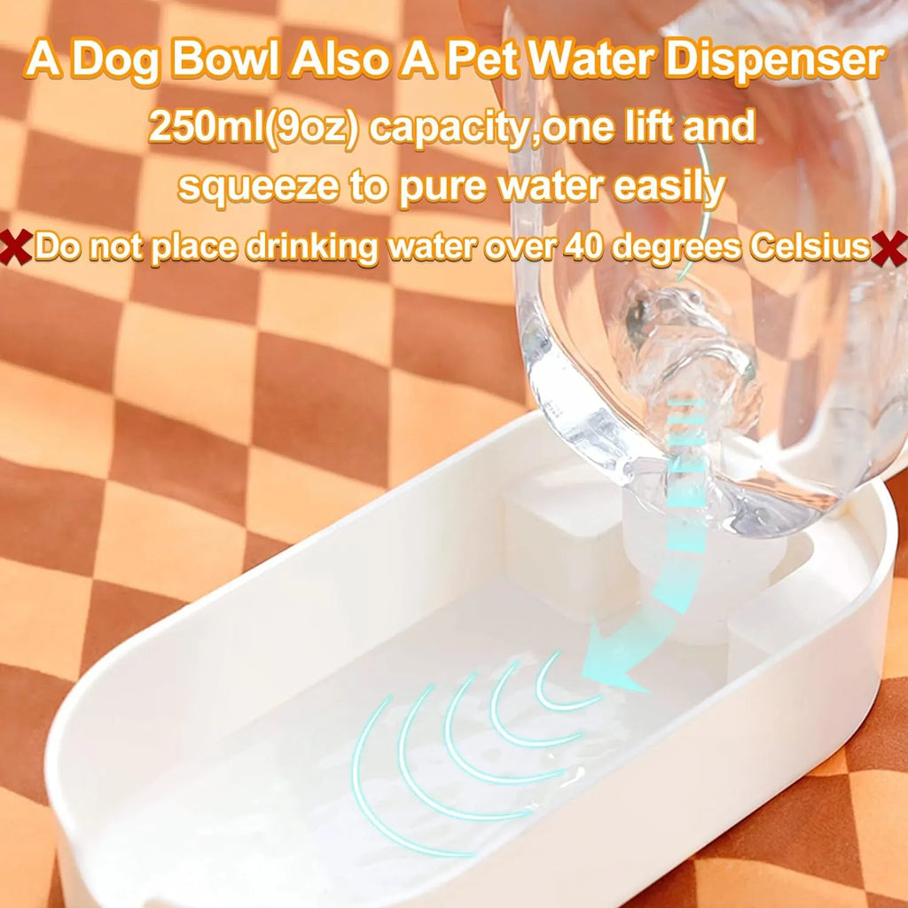 Portable 2-in-1 Pet Water Bottle & Food Bowl
