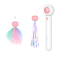 Retractable Cat Teaser Wand with 2 Attachments