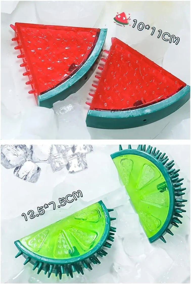 Freezable Fruit-Shaped Dog Chew Toy – Single or 3-Pack