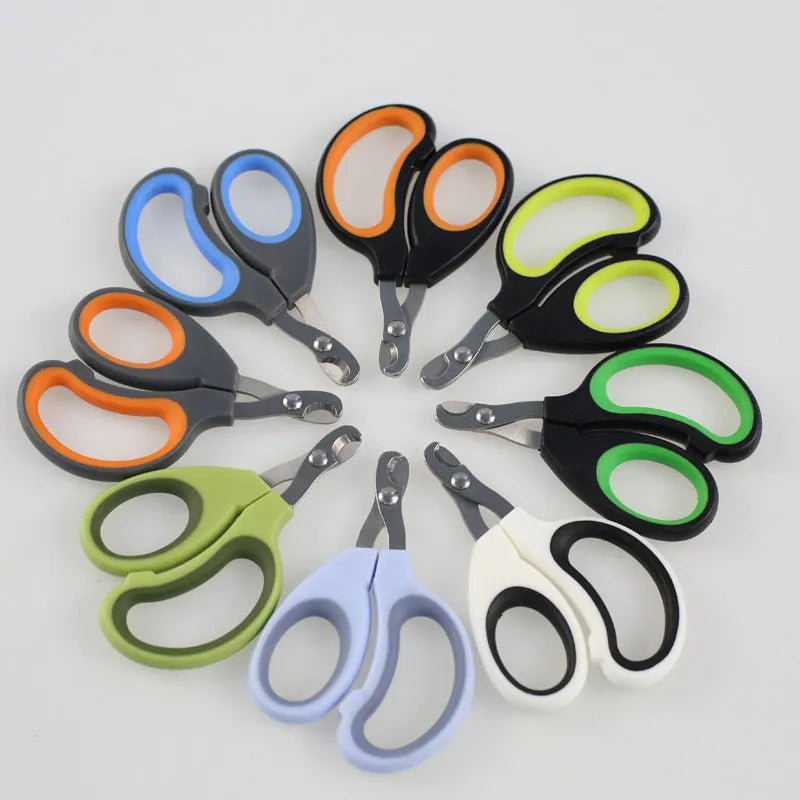 Scissor-Style Pet Nail Clippers – 7 Color Options