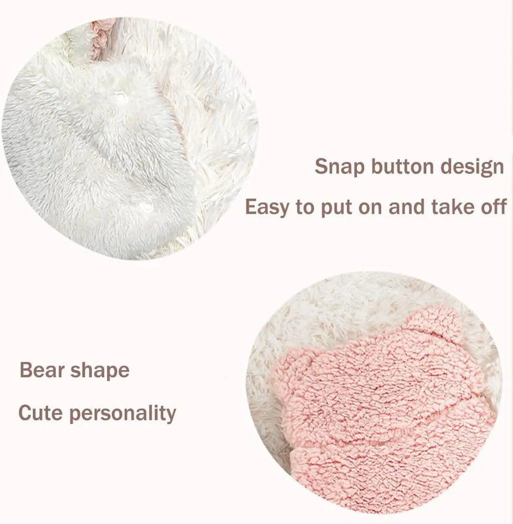 Sherpa Pet Cape Blanket with Hood – 5 Colors, 3 Sizes