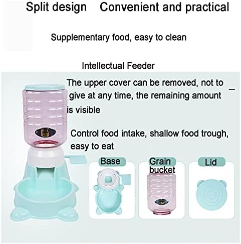 1.8 L Paw-Press Interactive Pet Feeder – Green or Pink