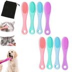 Silicone Pet Chin and Facial Cleaning Brush – Single or Multi-Pack