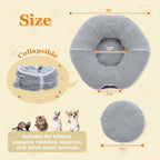 Washable Plush Donut Cat Tunnel Bed – 5 Designs