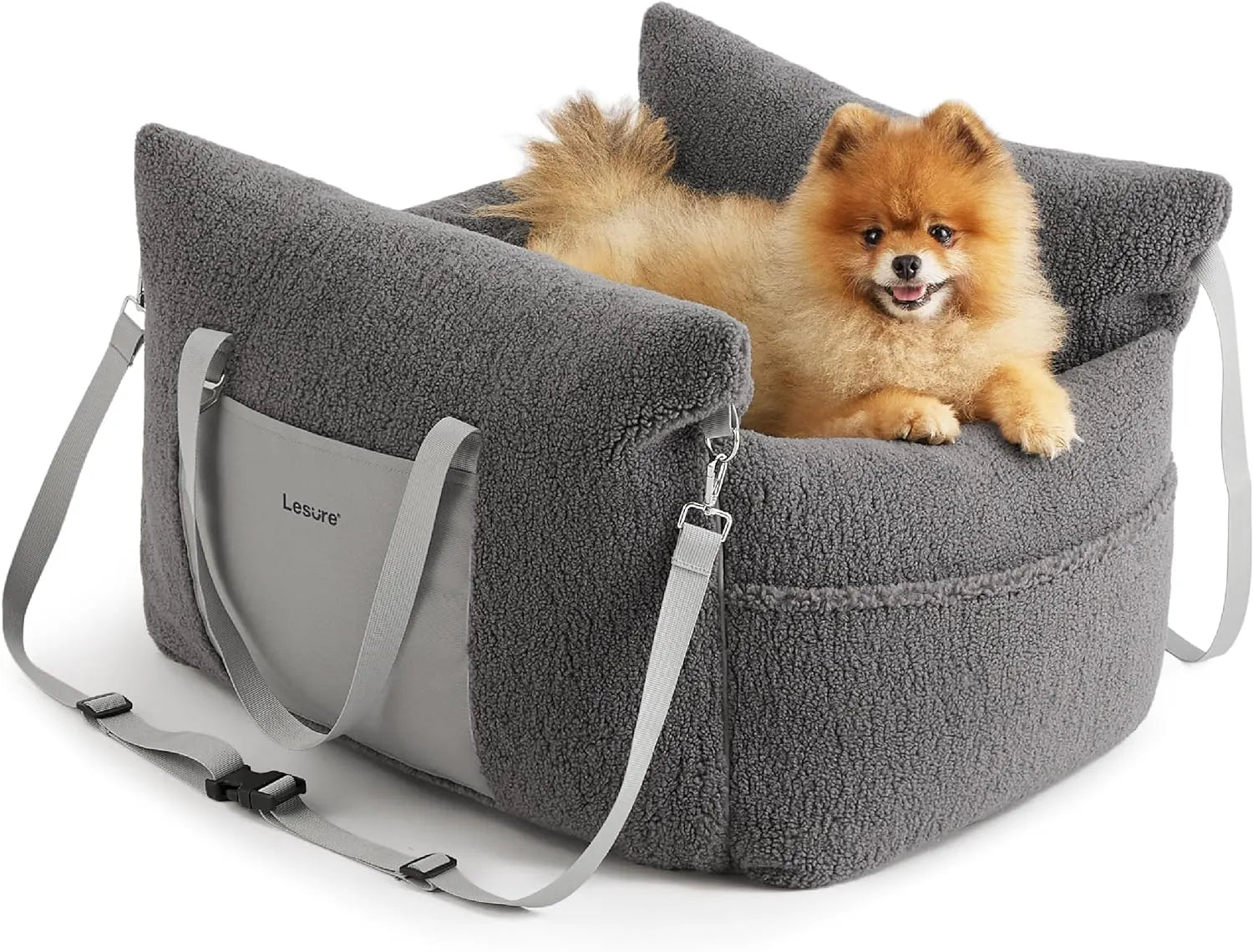 Bolstered Small Pet Car Seat & Travel Bed – 9 Colors