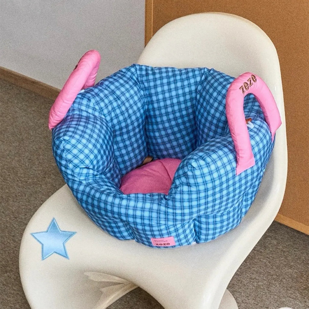 Portable Bolster Pet Travel Bed with Handle – 2 Colors