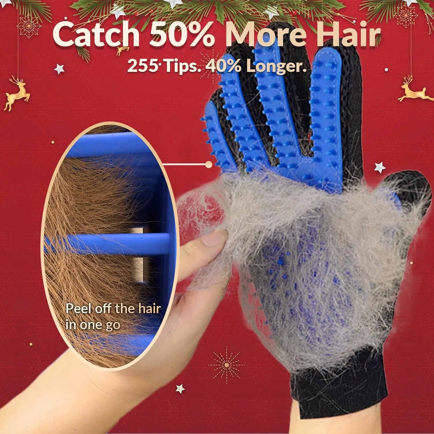 Double-Sided Pet Grooming Gloves – 1 Pair