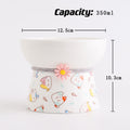 Cute Printed Raised Ceramic Cat Bowl – 4 Designs