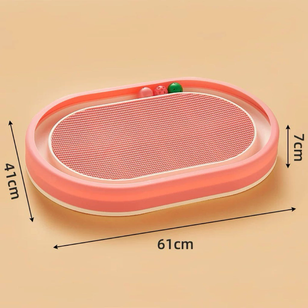 Round Cat Scratcher with Ball Track – 6 Styles