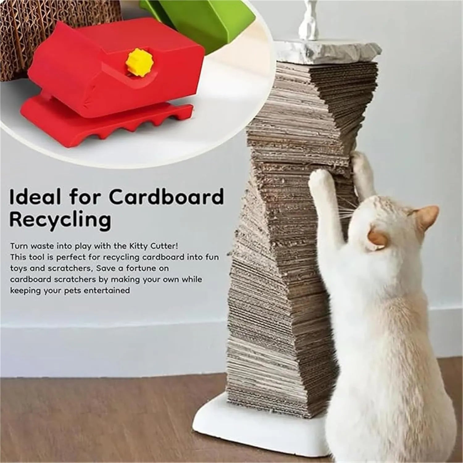 Cardboard Strip Cutter for Recycled DIY Cat Scratching Pads
