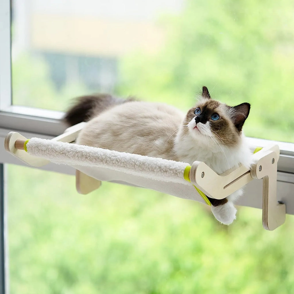 Adjustable Window Sill Cat Perch with Soft Cover – 9 Styles