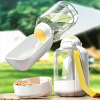 Large-Capacity Dog Travel Water Bottle with Drinking Bowl