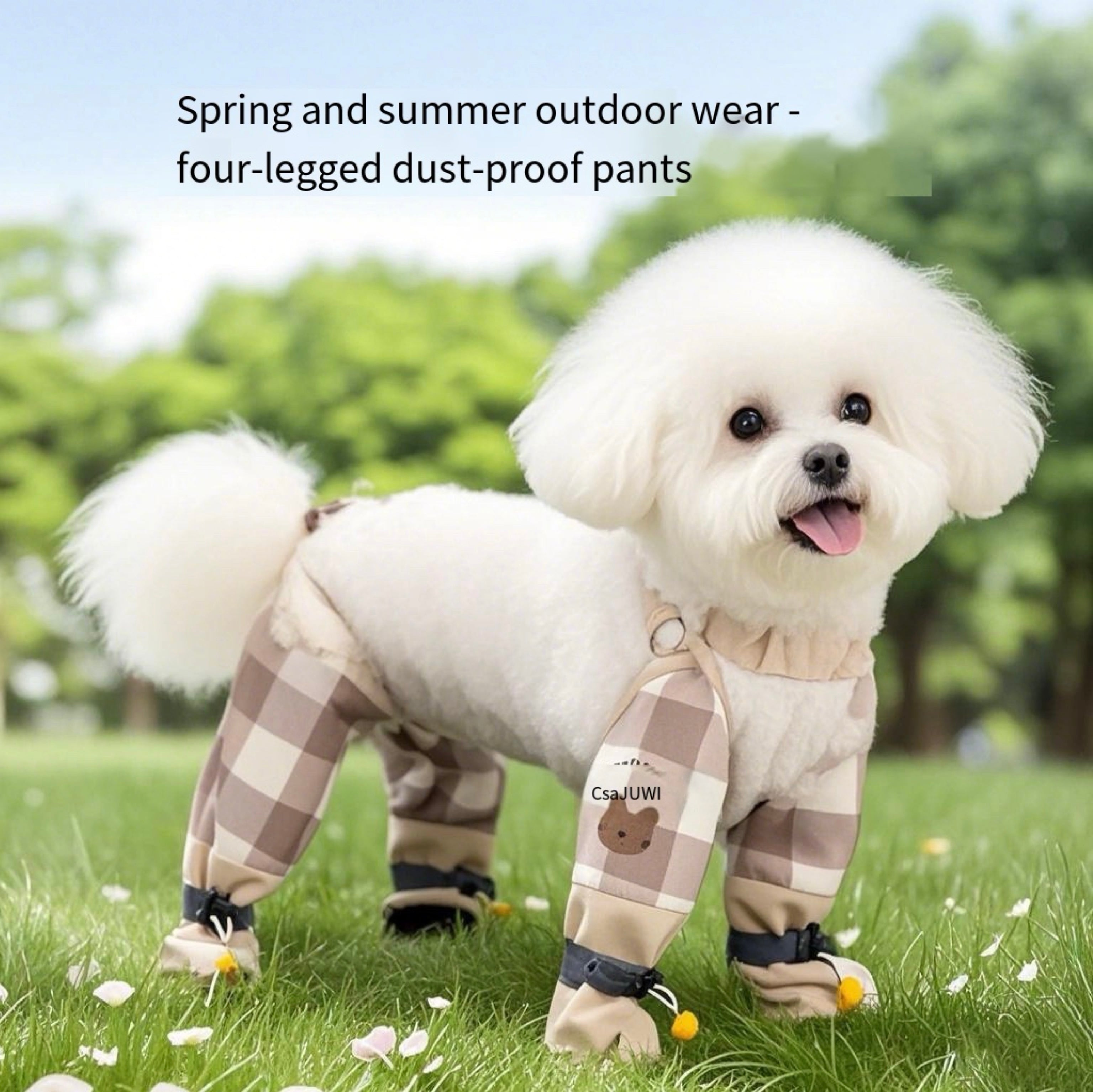 Four-Leg Dog Outdoor Coverall with Paw Covers – 5 Sizes, 3 Styles