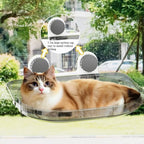 Clear Window-Mounted Cat Hammock – 2 Colors