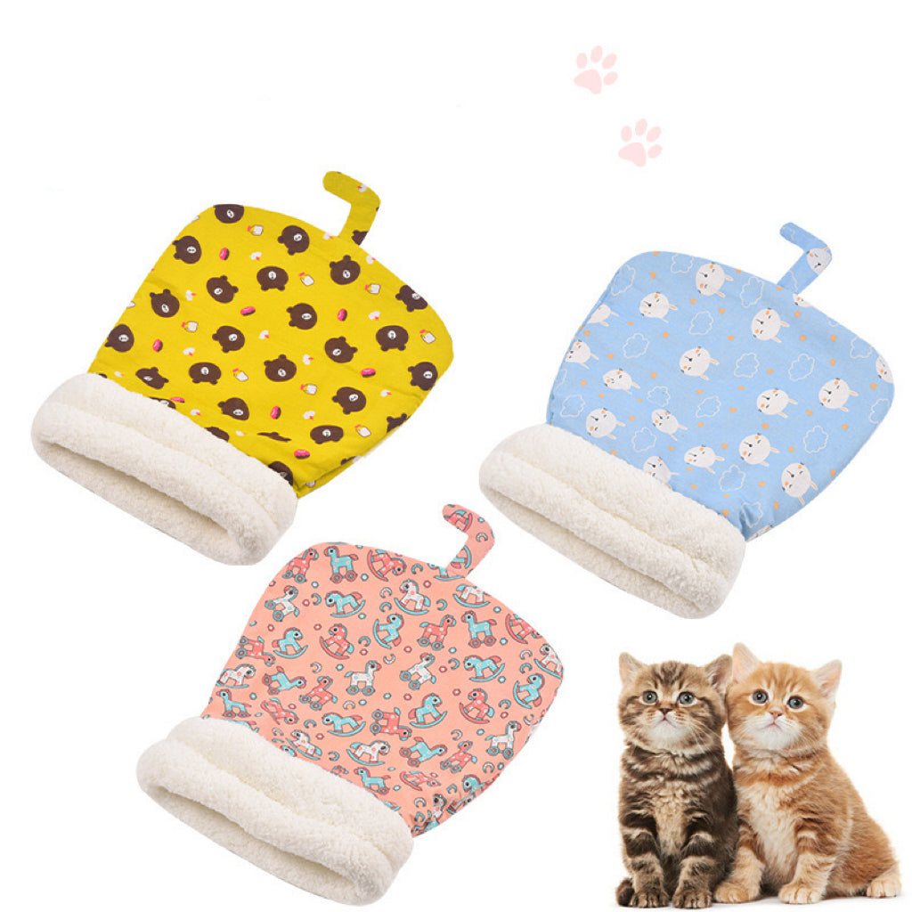 Warm Winter Sleeping Bag Bed for Cats