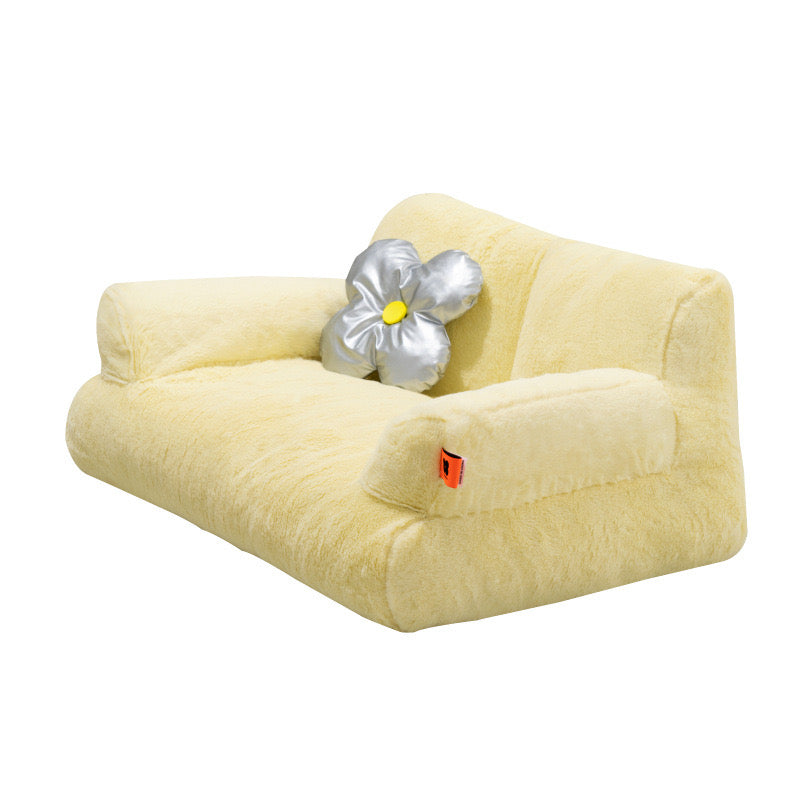 Bolstered Pet Sofa Bed with Accent Pillow – 11 Styles