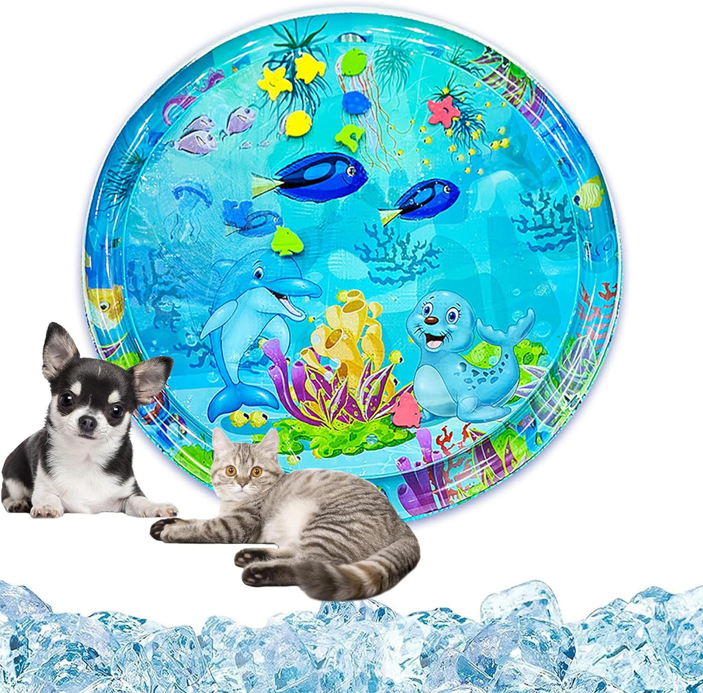 Water-Filled Sensory Play Mat for Cats – 26 to 42 in