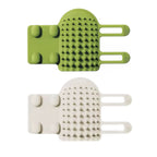 Corner-Mounted Cat Self-Grooming Brush