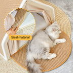 Modular Wooden Cat Scratcher House & Pads – L or XL