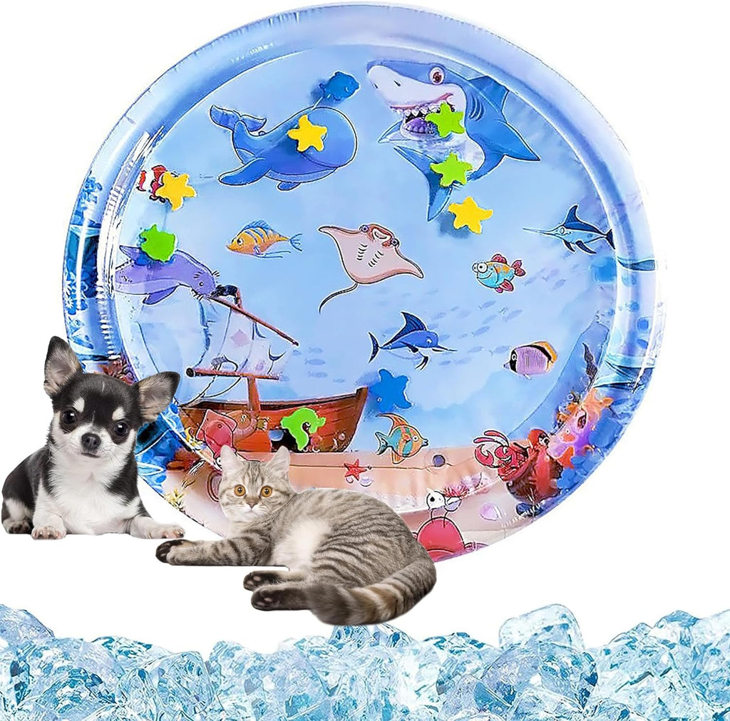 Water-Filled Sensory Play Mat for Cats – 26 to 42 in
