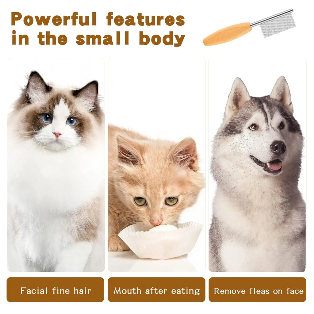 4-Inch Fine-Tooth Pet Face & Finishing Comb
