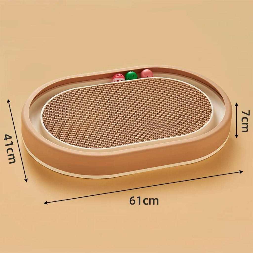Round Cat Scratcher with Ball Track – 6 Styles